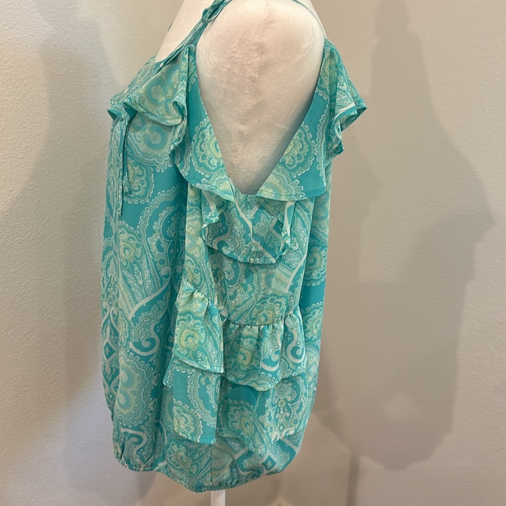 Soho Cold Shoulder Blouse Large - Picture 9 of 15
